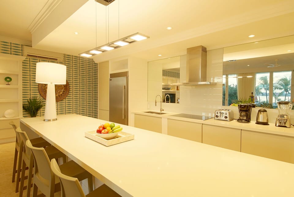 Open plan kitchen