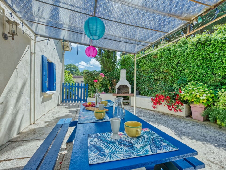 Plant, Flower, Property, Table, Flowerpot, Blue, Houseplant, Decoration, Lighting, Building