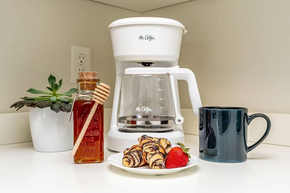Enjoy your favorite morning sweet treat cup or cups of Joe from the Coffee Maker