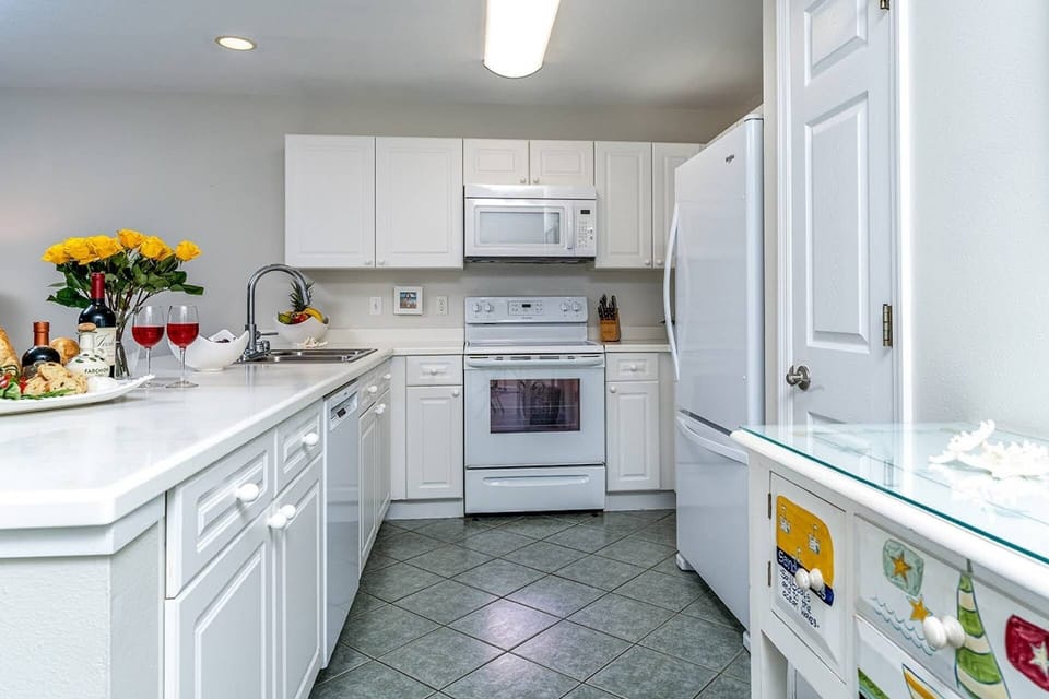 White Beach Kitchen for Family Meals!