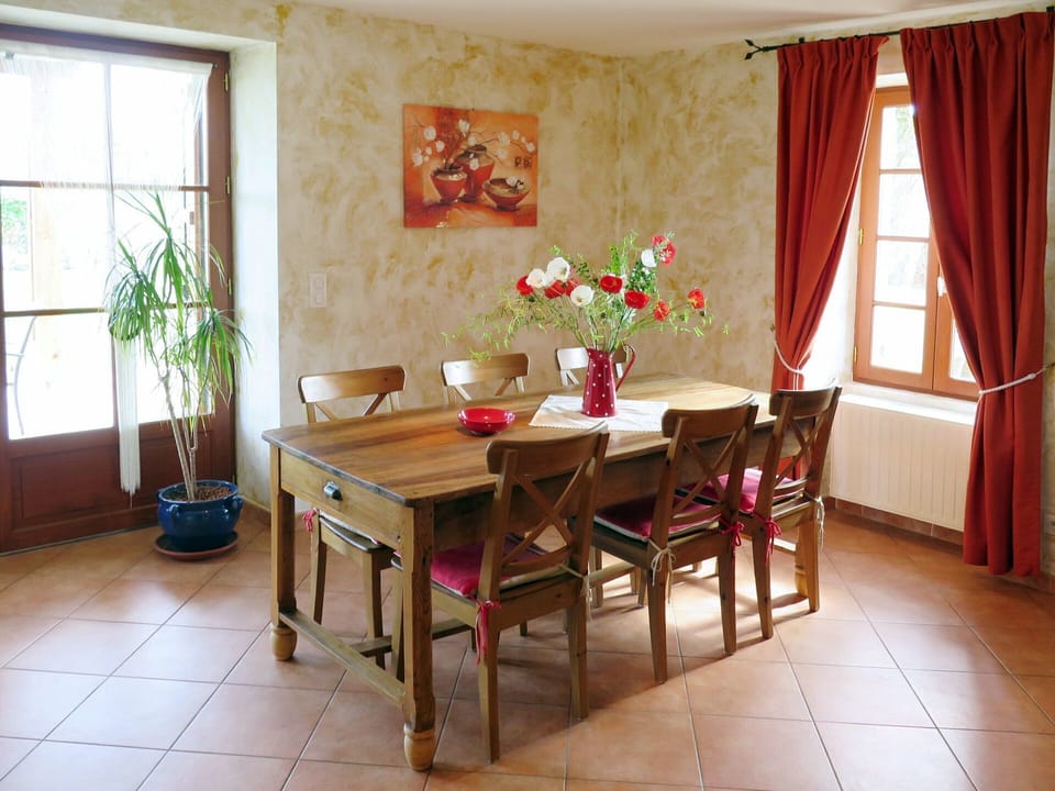 Table, Furniture, Flower, Plant, Window, Chair, Wood, Building, Curtain, Decoration