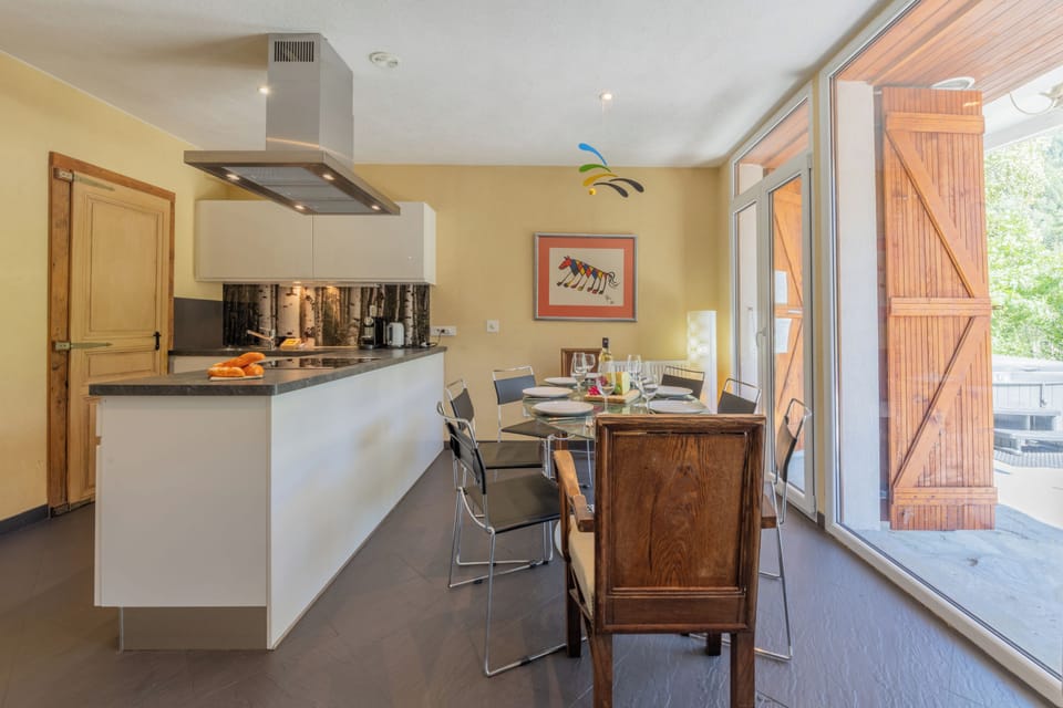 Kitchen and dining area