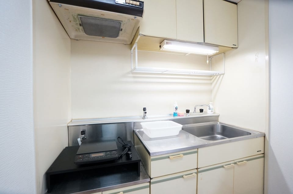 1 Bedroom Apartment | Private kitchen | Fridge, microwave, stovetop, electric kettle