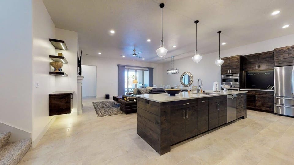 Kitchen and living room