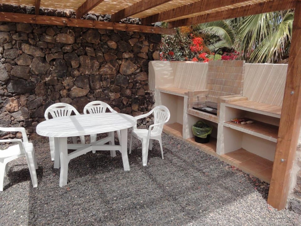 Shaded BBQ area