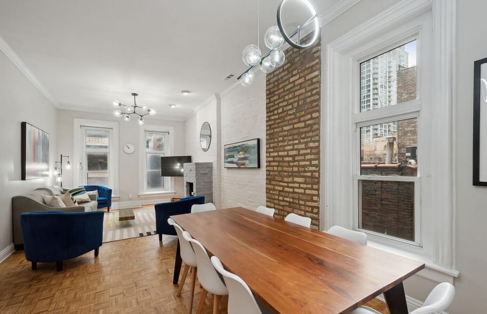 Dining Area (Seating for 8) and Living Room