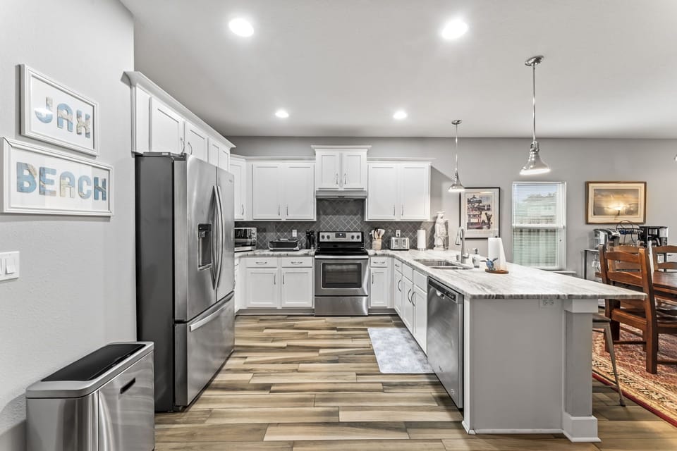 Fully stocked kitchen