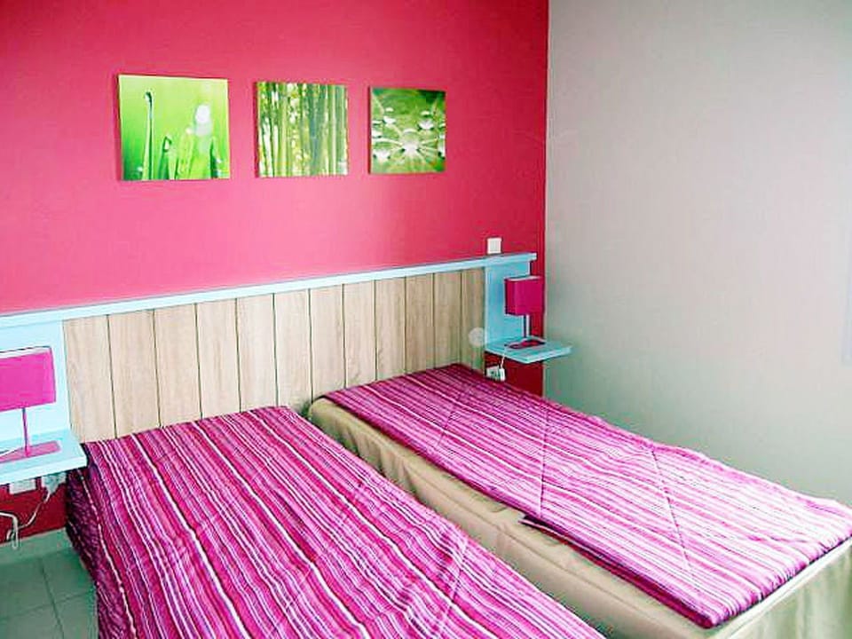Pink, Furniture, Room, Bedroom, Bed Sheet, Bed, Floor, Property, Interior Design, Bed Frame