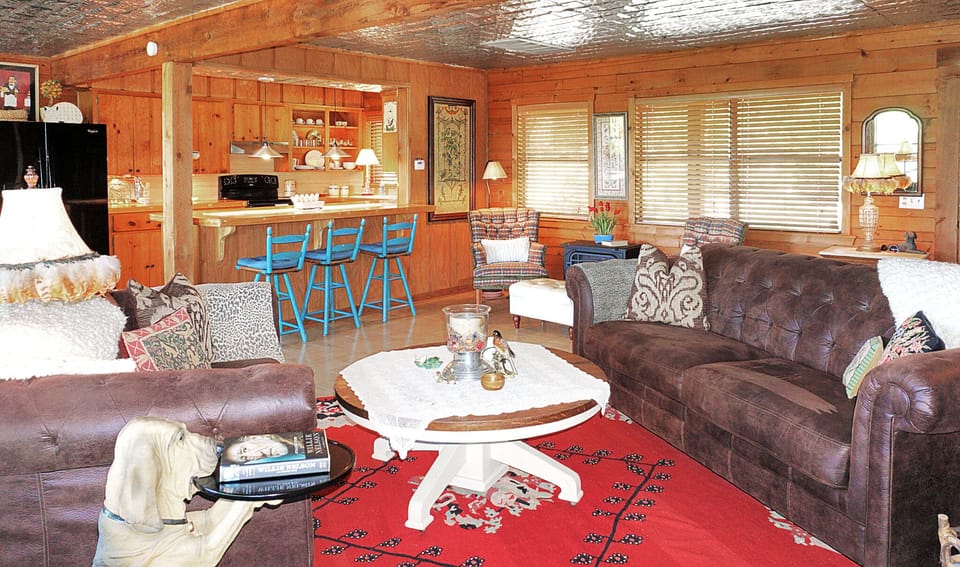 Open concept living room and kitchen