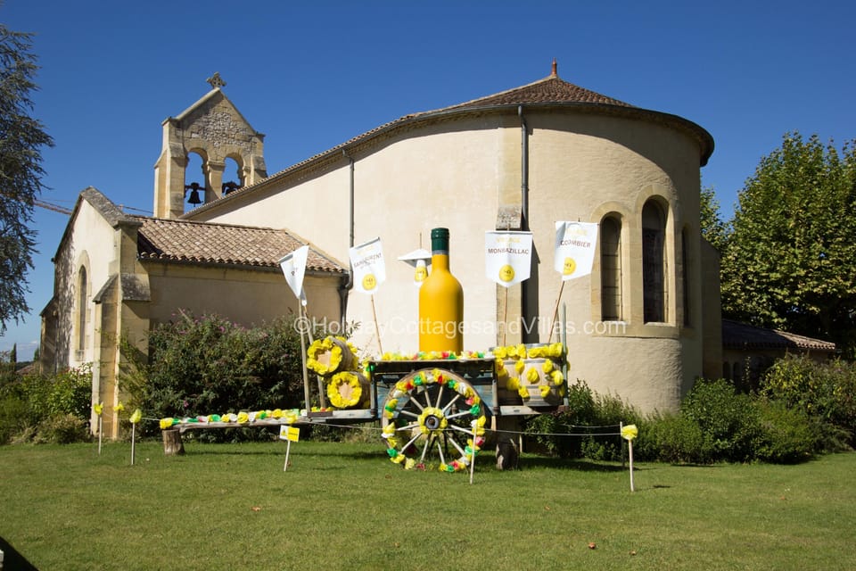 The church in Monbazillac, a short walk away