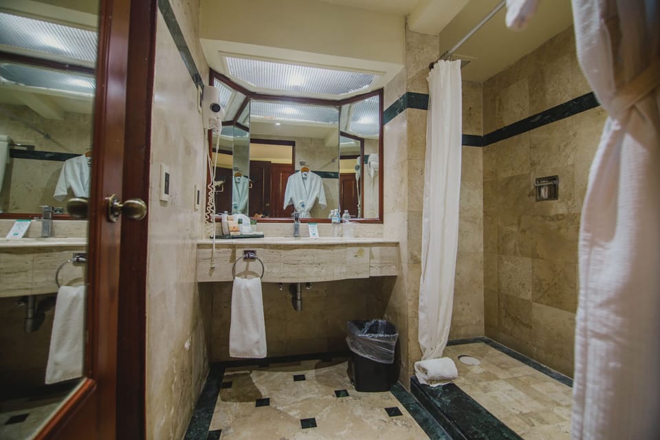 Superior Room, 2 Queen Beds | Bathroom | Shower, hair dryer, towels