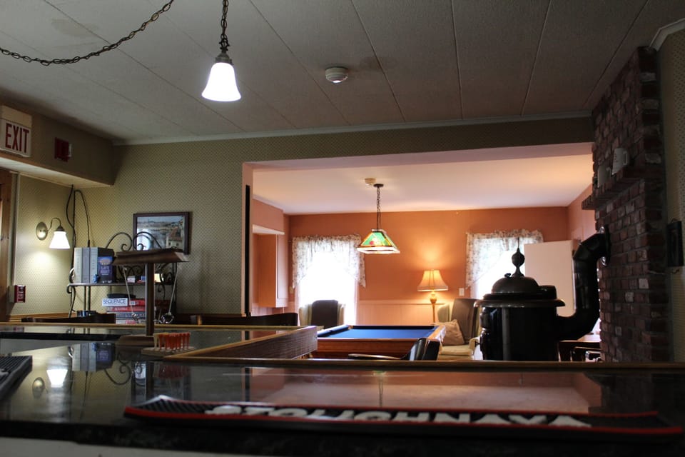 Bar looking towards pool table 