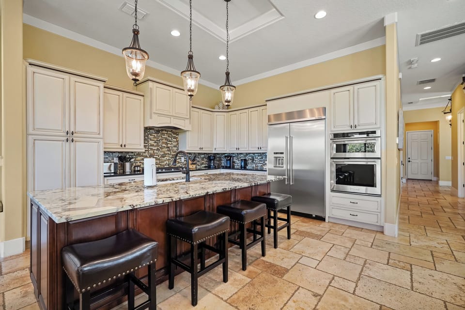 The chefs of the home will love this kitchen with stainless steel appliances