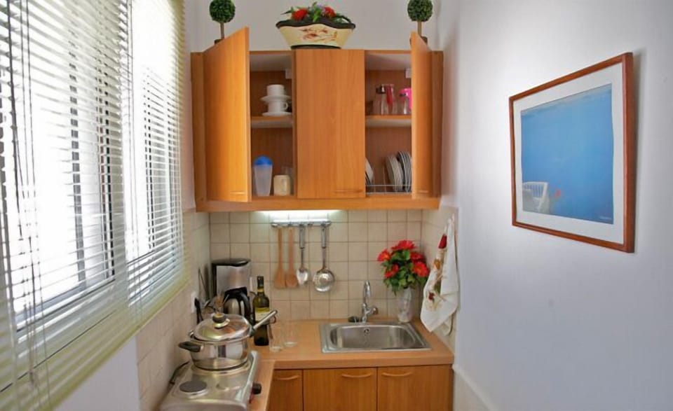 Fridge, electric kettle