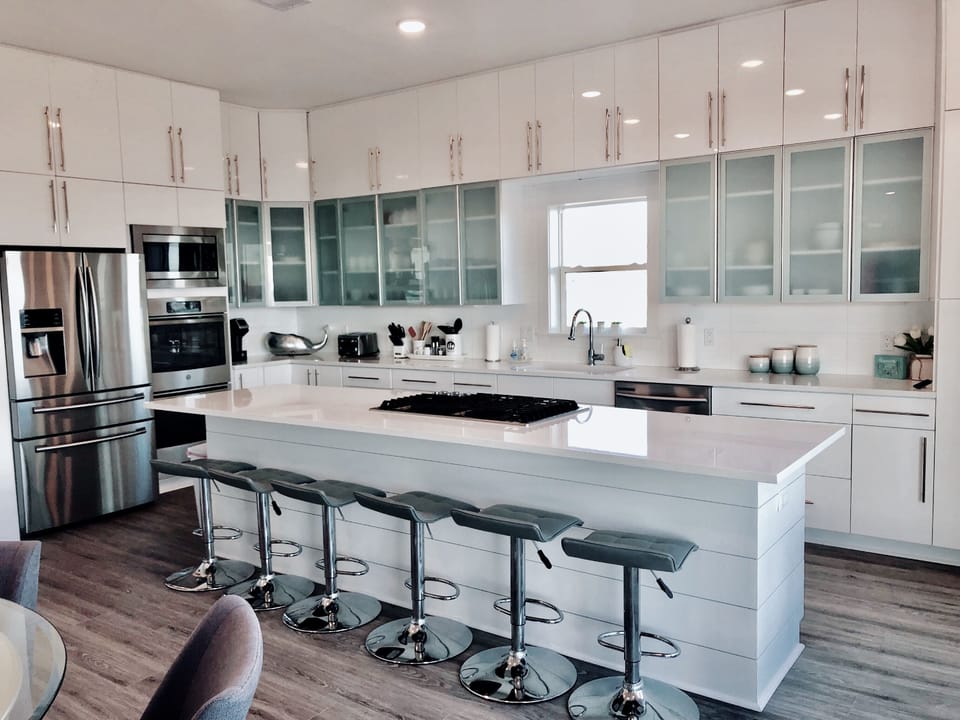 1st Floor: Kitchen with Ocean View
