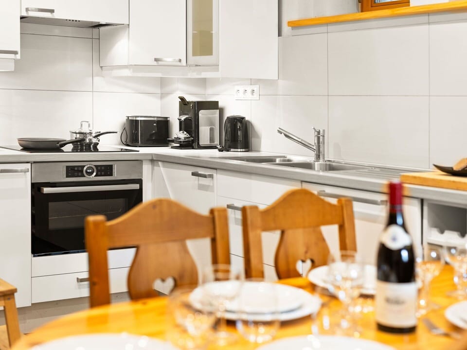 Cabinetry, Property, Countertop, Table, Kitchen Appliance, Kitchen Stove, Kitchen, Interior Design, Kitchen Sink, Floor