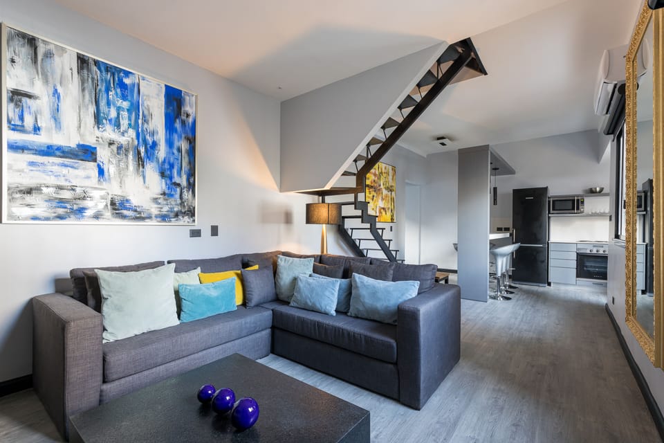 Here is another angle of our spacious custom design downstairs living area.
