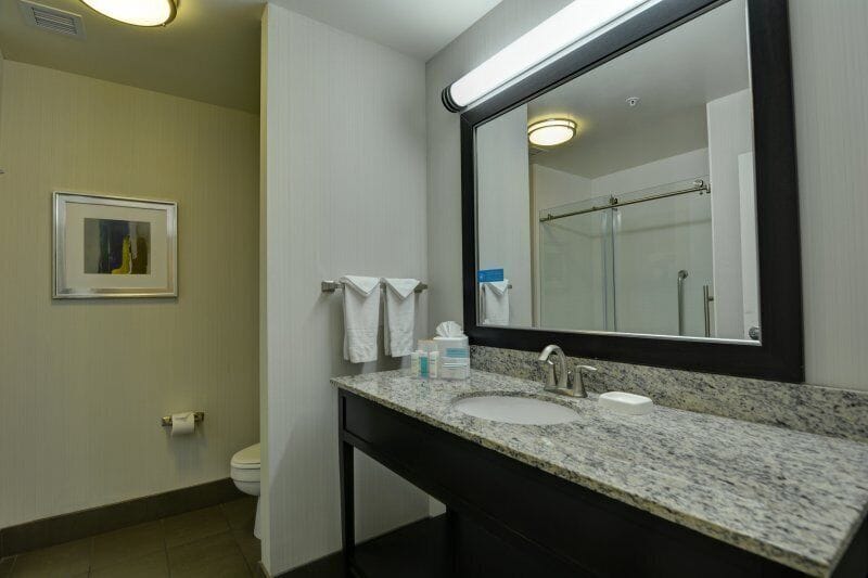 Free toiletries, hair dryer, towels, soap