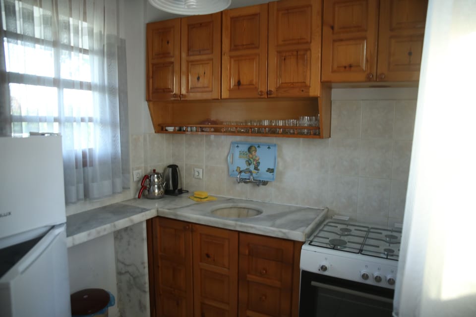 Comfort Villa | Private kitchen | Mini-fridge, highchair, freezer, ice maker