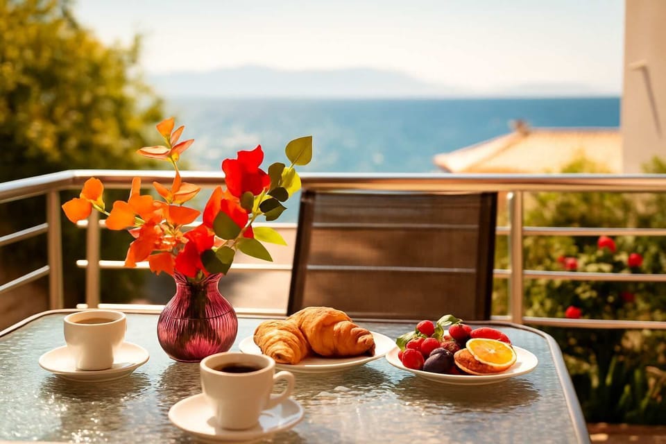 Breathtaking view of the sea from the property