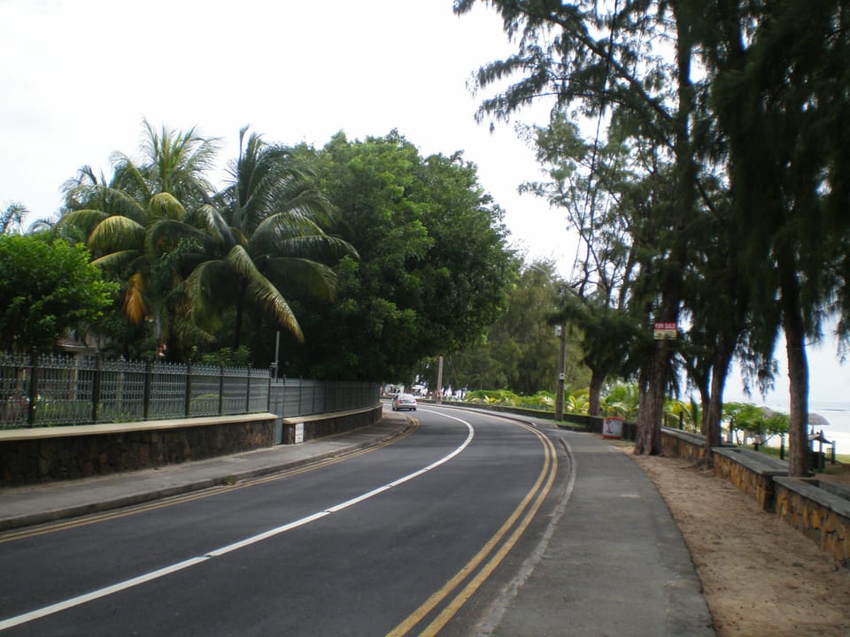 Main road of Flic en Flac