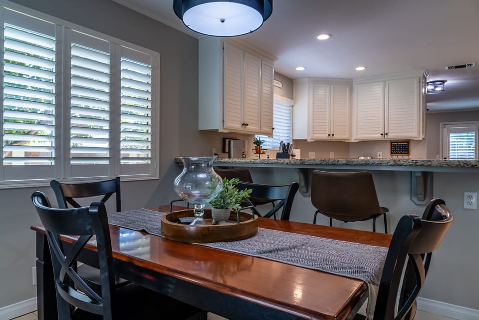 Dining Area and Kitchen with Serving Bar