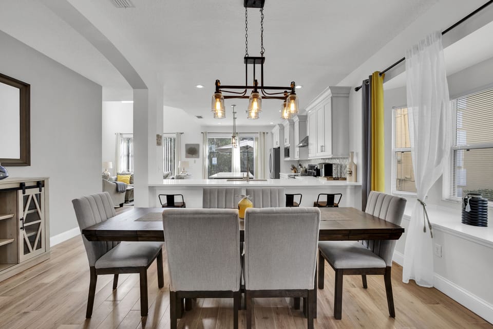 Dinning room & Open concept first floor