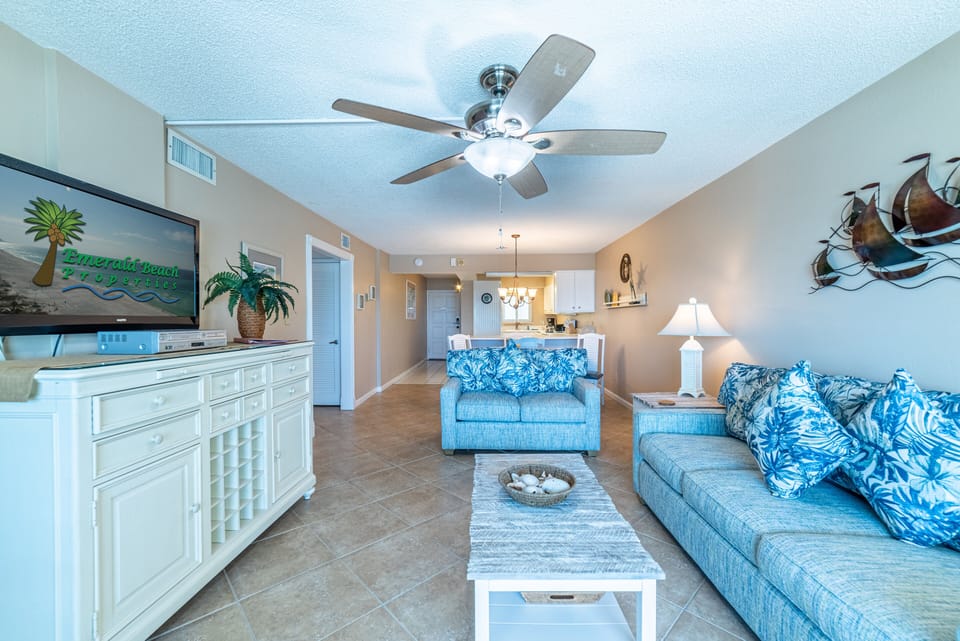The open floor plan is great for entertaining