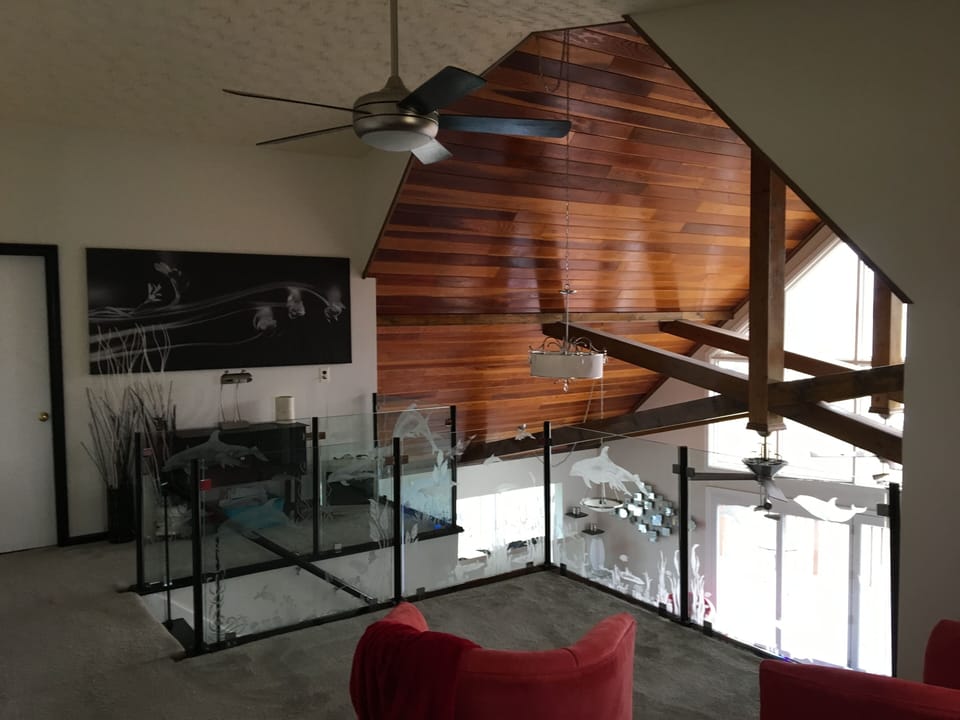 View from second upstairs bedroom, third floor.