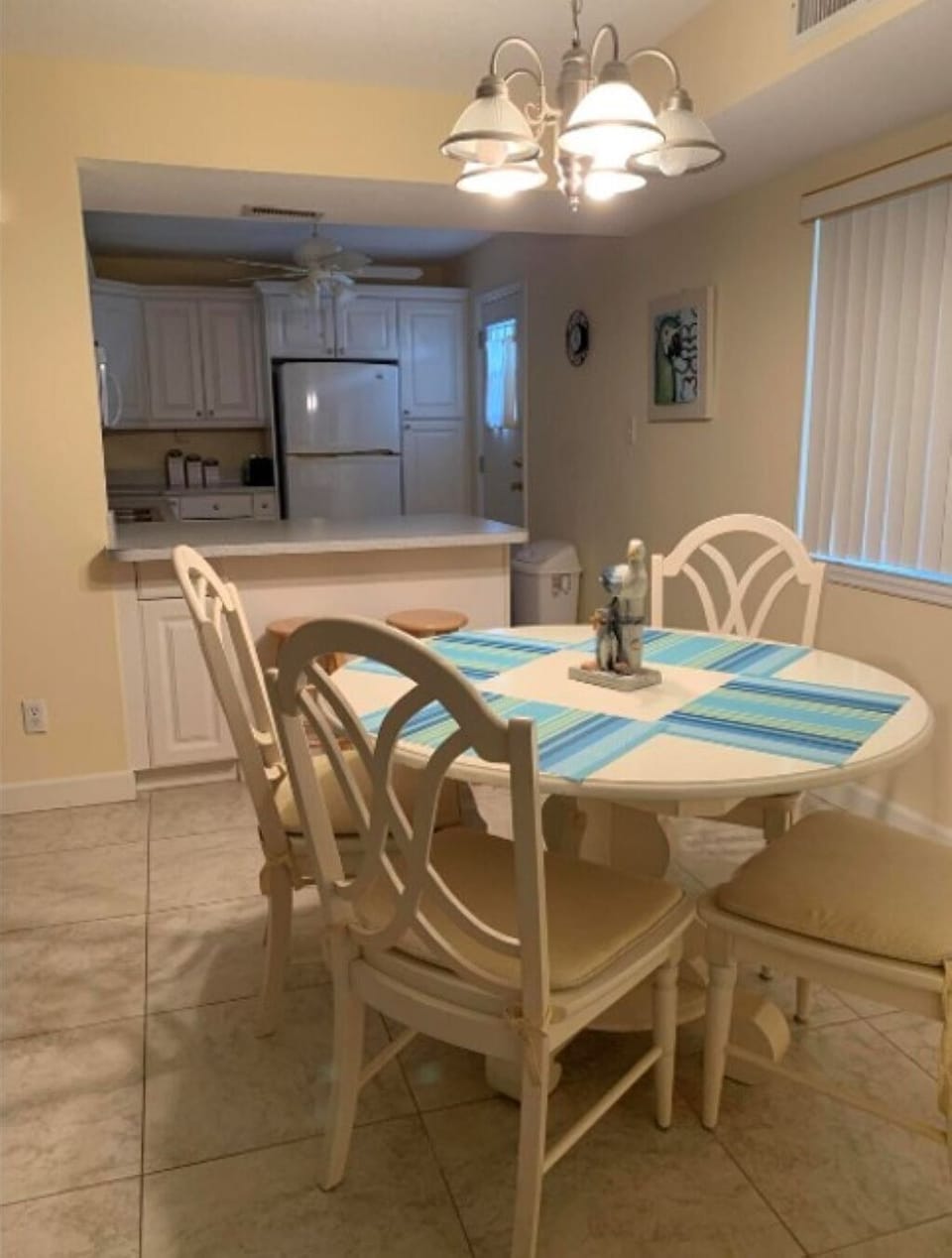 Dining area with Pass Thru to Kitchen