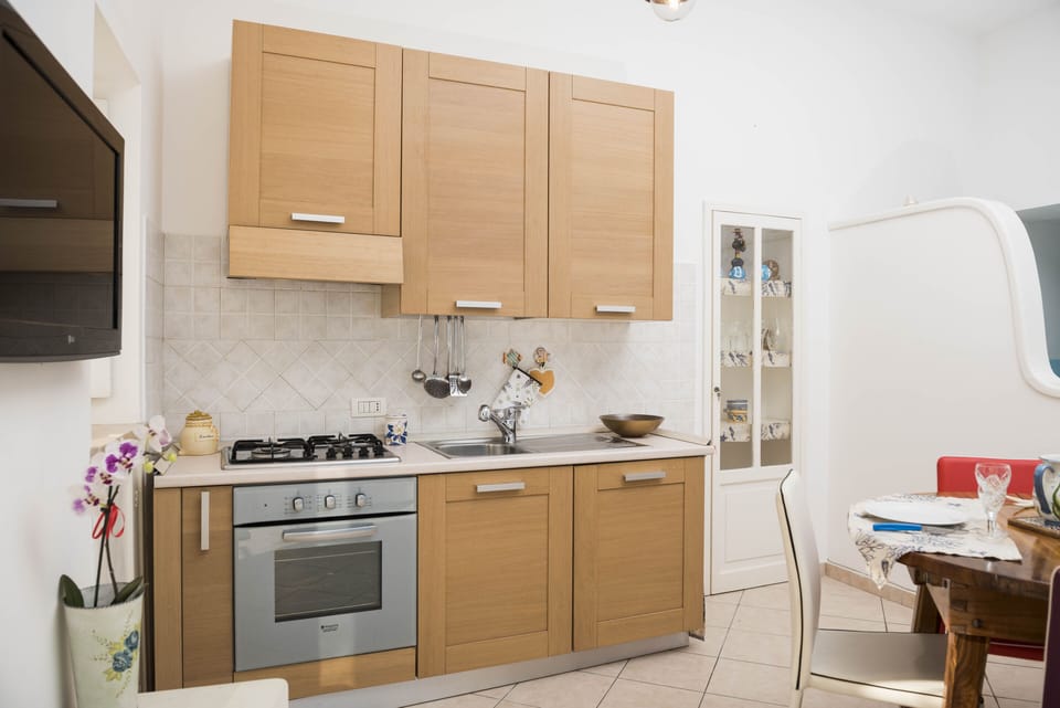 Apartment, 1 Bedroom, Terrace, Mountain View | Private kitchen | Full-size fridge, stovetop, coffee/tea maker, cookware/dishes/utensils