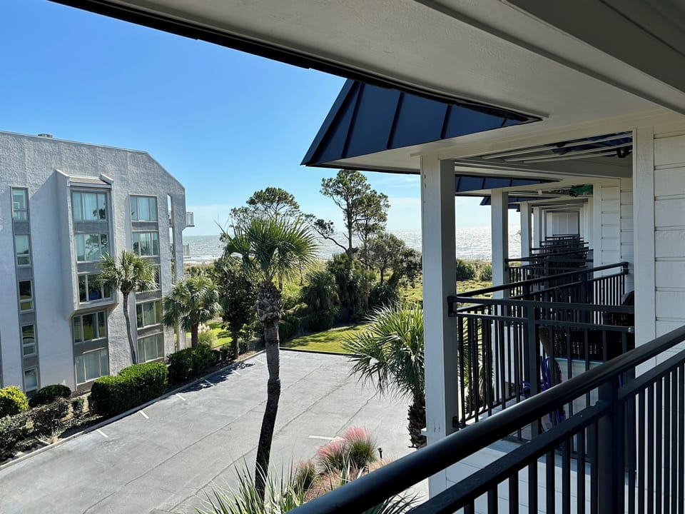 View of the ocean from the balcony