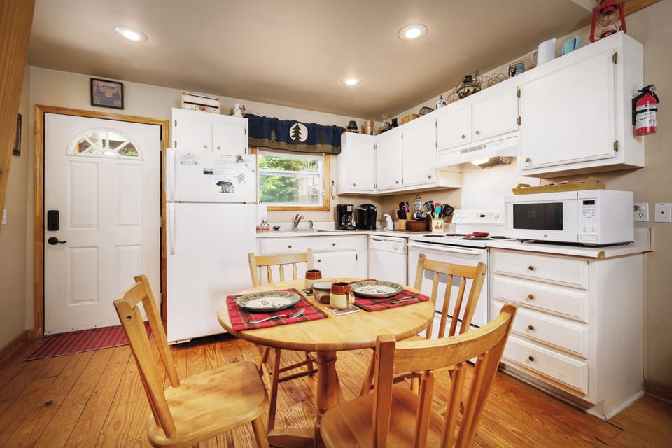 A fully equiped kitchen