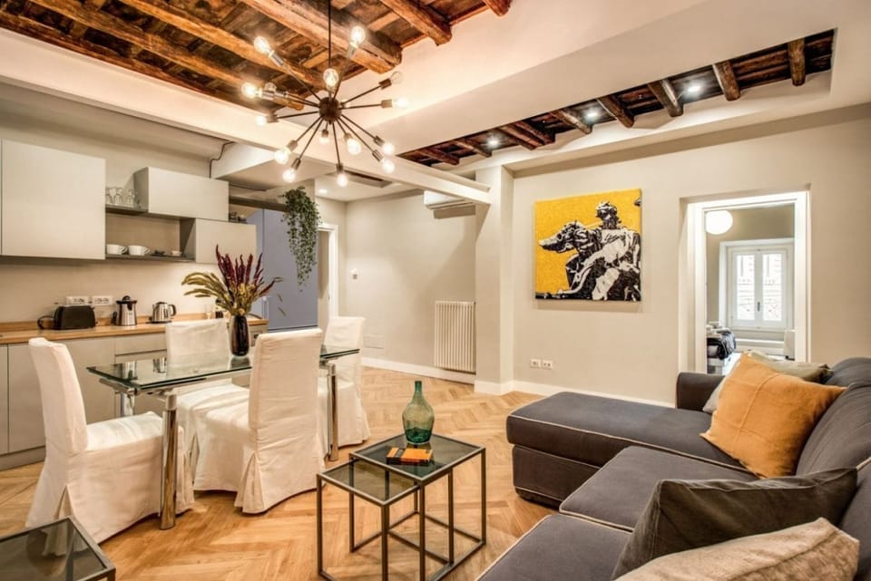 Apartment, 3 Bedrooms | Living area | Flat-screen TV