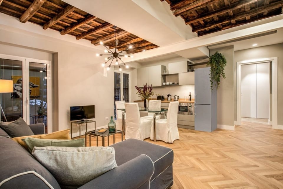 Apartment, 3 Bedrooms | Living area | Flat-screen TV