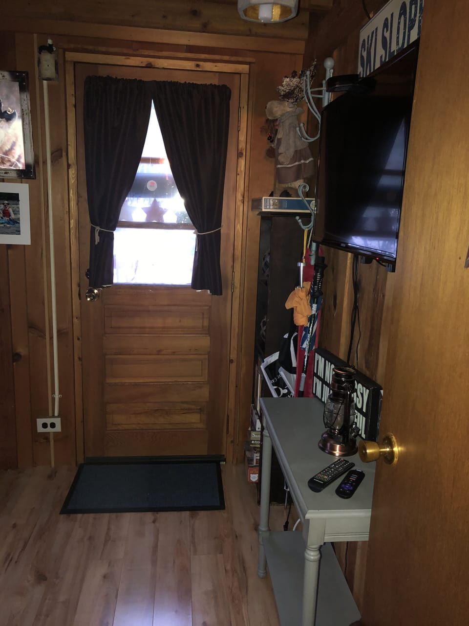 From hall going into