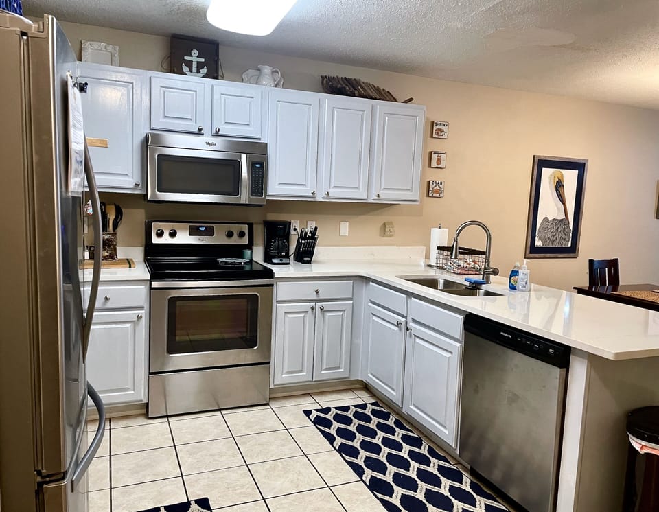 Kitchen with New Countertops