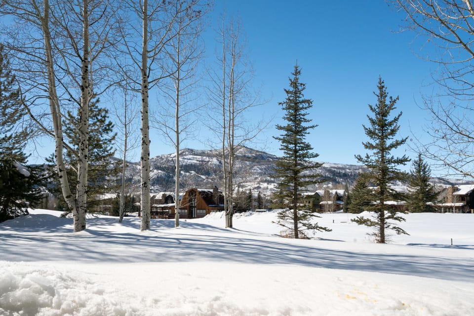 View of Emerald Mountain from Private Patio