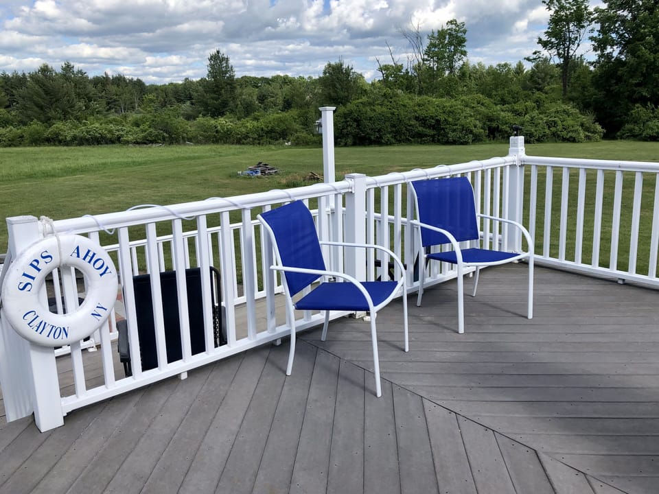 Top level of deck