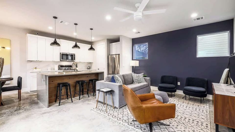 The open floor layout is perfect for entertaining