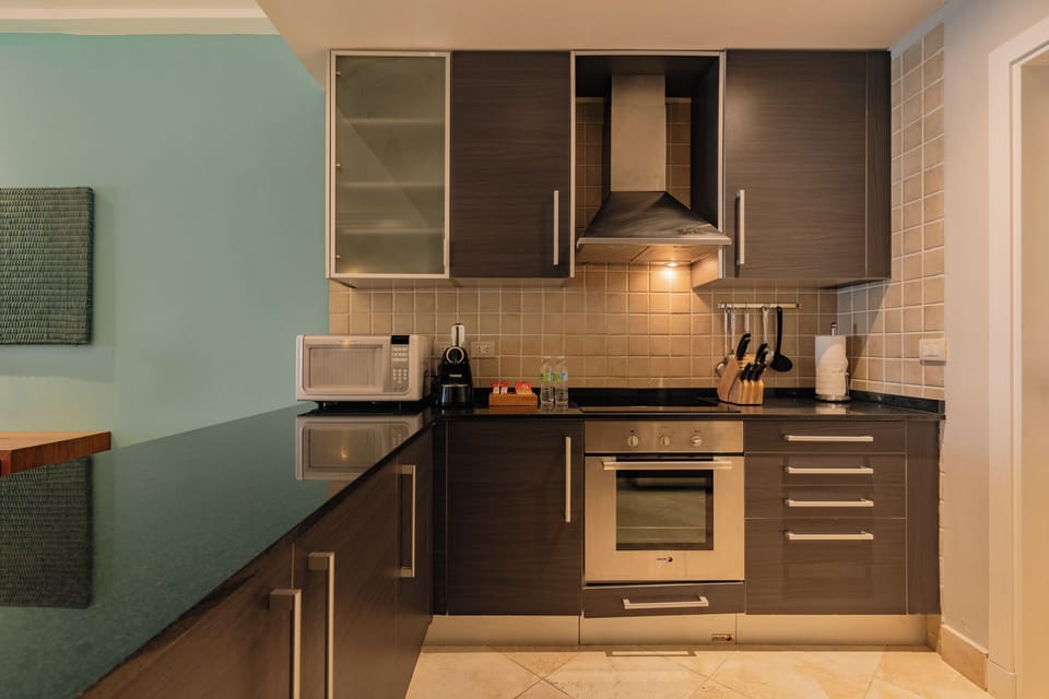 The Superior Two-Bedroom Residence, All-Inclusive | Private kitchen | Mini-fridge, microwave, oven, stovetop