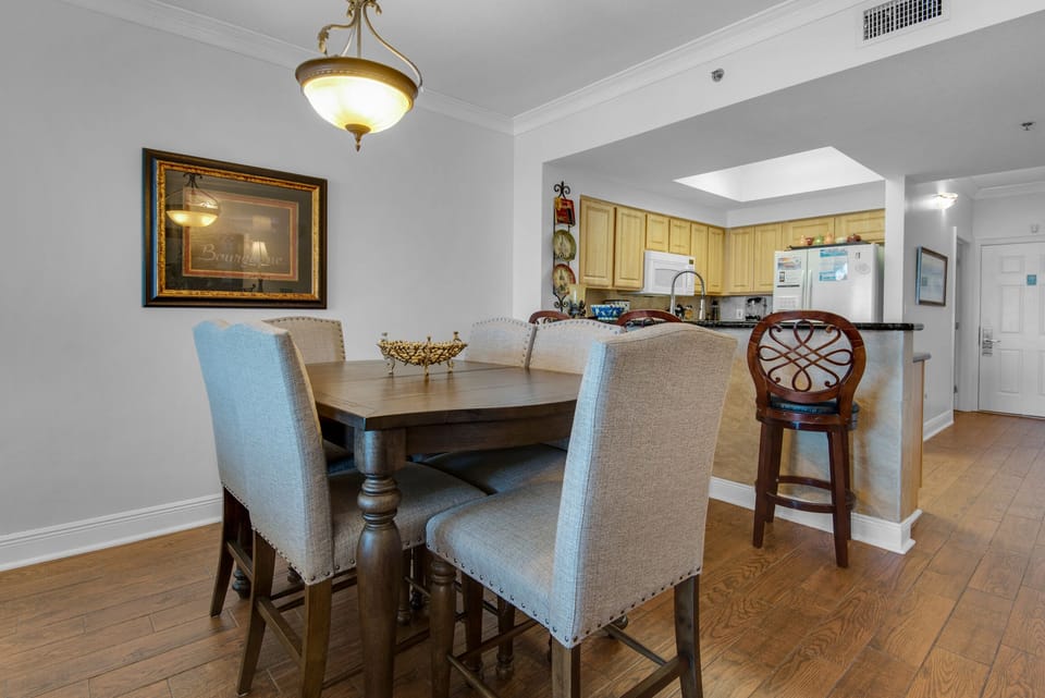Dining room table and eat-in bar