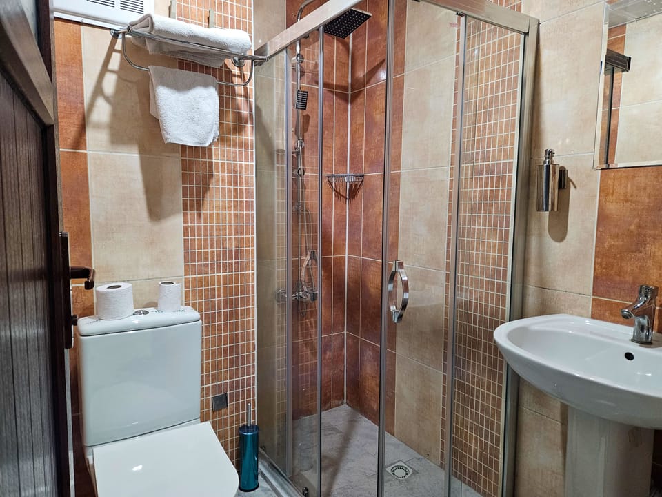 Classic Double or Twin Room | Bathroom | Shower, slippers, towels