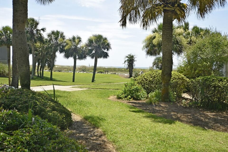 View from Private Patio of Beach