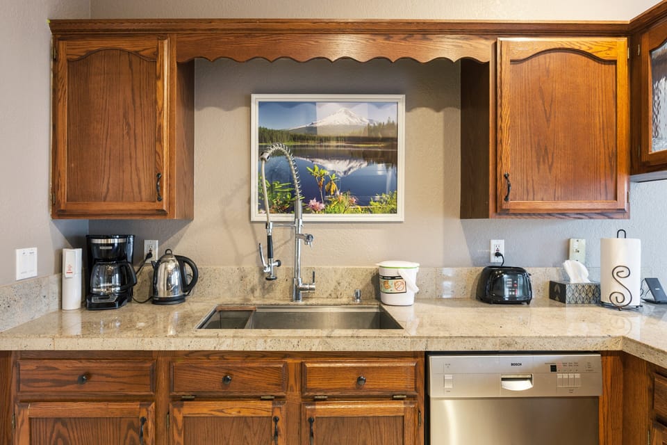 Mount Hood "View" from the kitchen sink