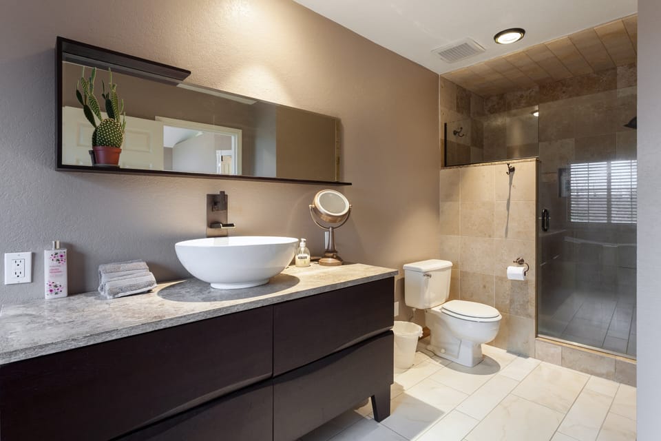 Tile shower in Master bath