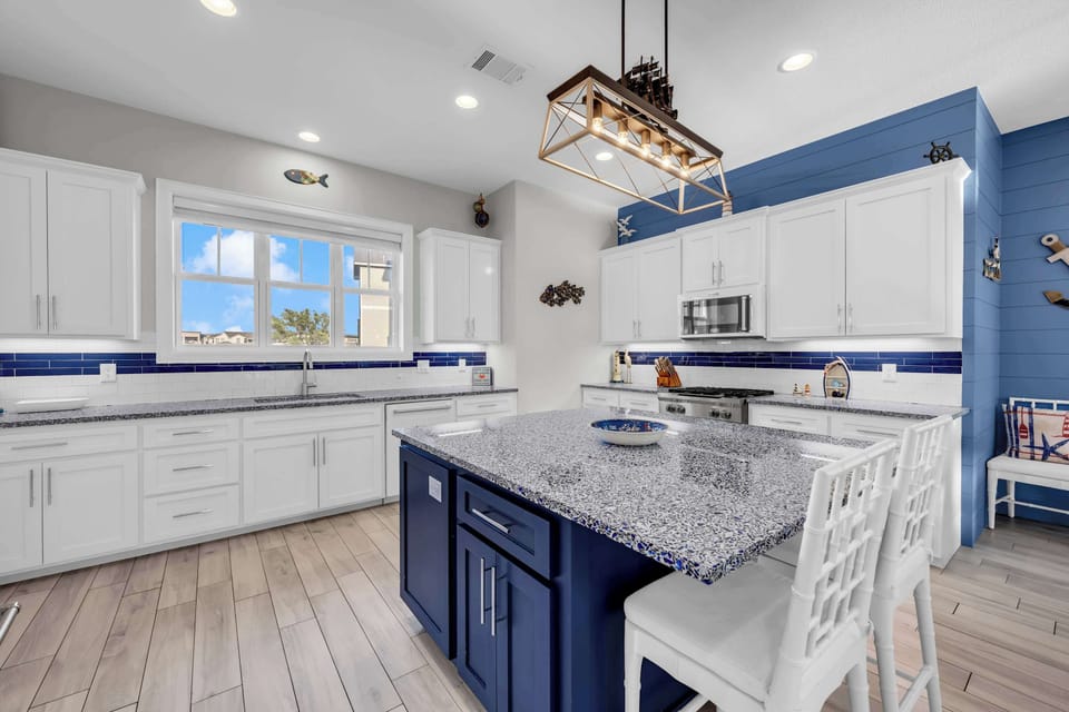 Additional seating at the kitchen island