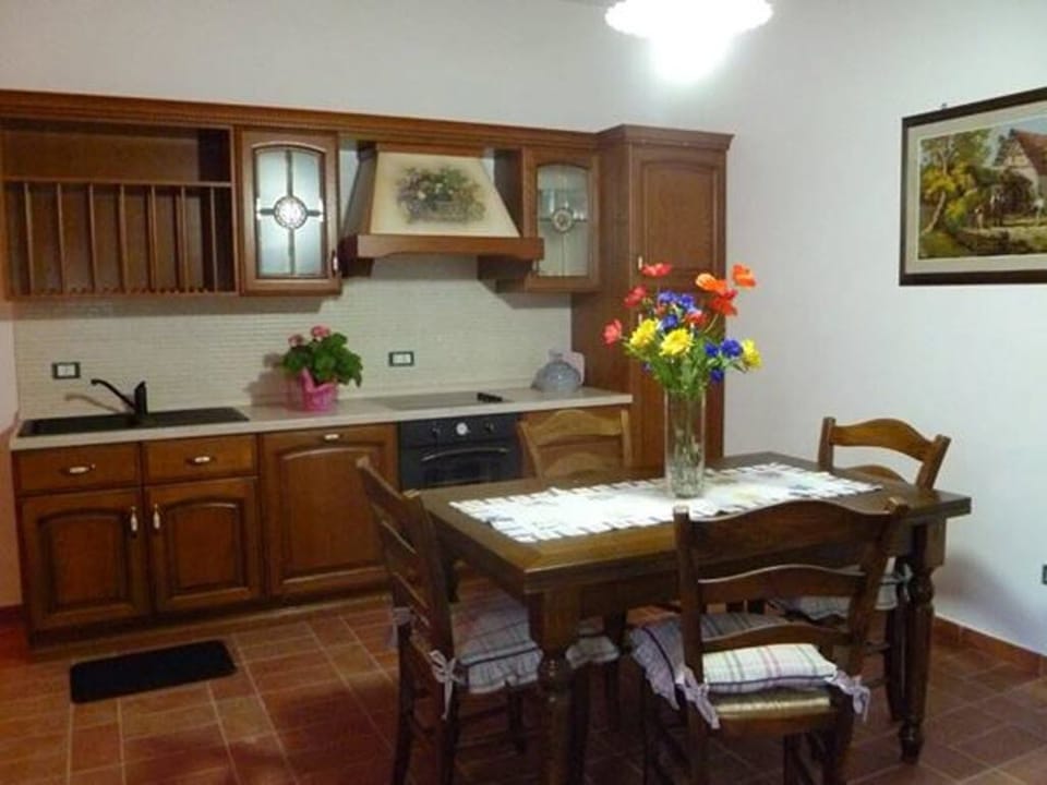 Apartment, 2 Bedrooms (Riso) | Private kitchen | Full-size fridge, microwave, oven, stovetop