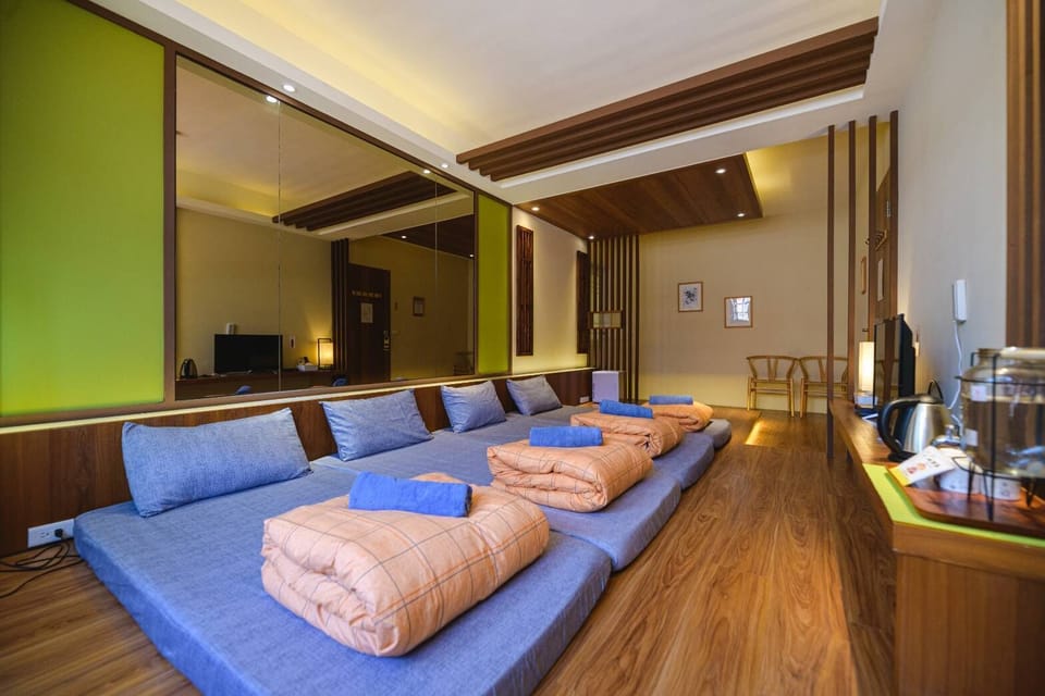 Signature Quadruple Room (Japanese style) | Down comforters, blackout drapes, free WiFi, bed sheets