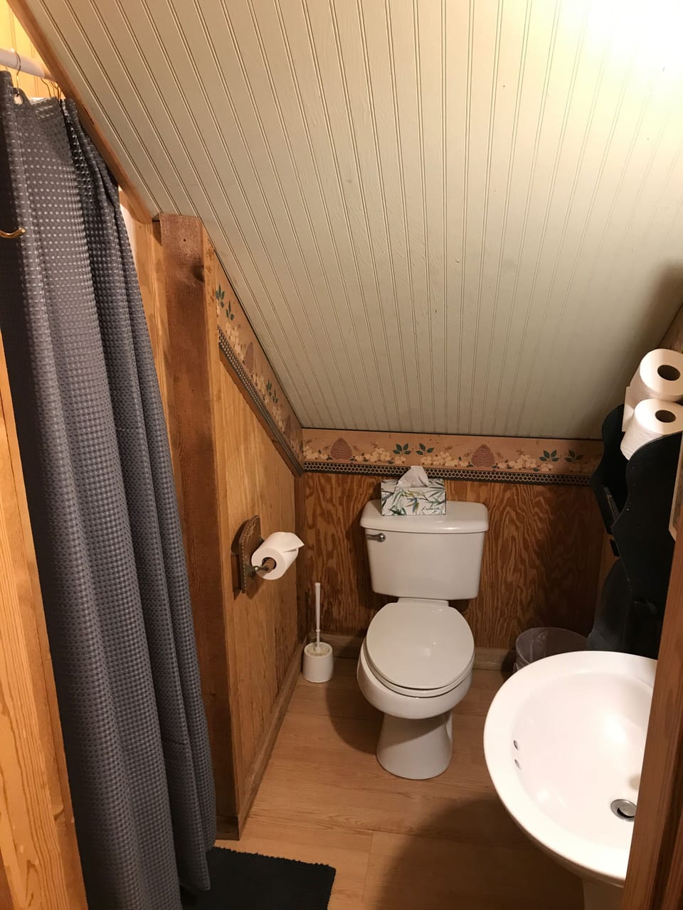 Full bath downstairs in hallway